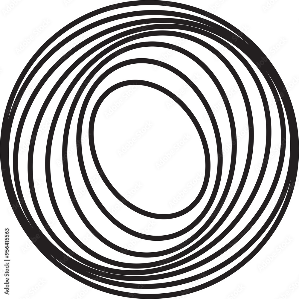 Circle twirl line geometric. Design element for round frame, science, tech, digital Circle twirl line geometric. Design element for round frame, science, tech, digital