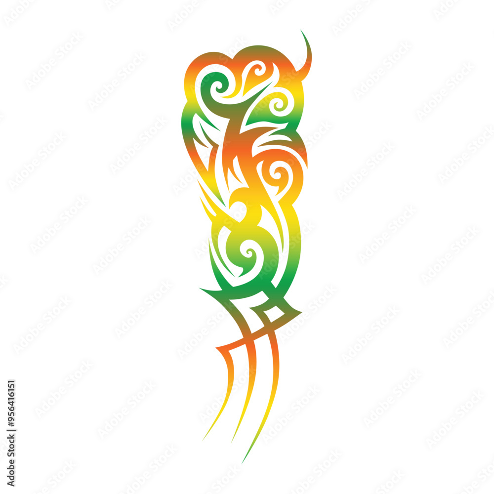 Obraz premium Tattoo designs. Tattoo tribal vector designs. Art tribal tattoo.