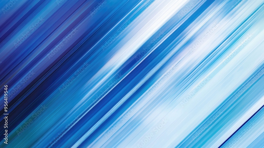 Intersecting diagonal stripes in various shades of blue, creating a dynamic and refreshing abstract background.