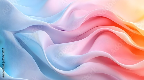 Abstract Colorful Waves Background Design