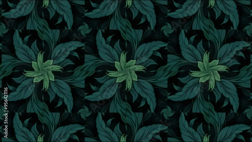 Seamless pattern kaleidescope background motion