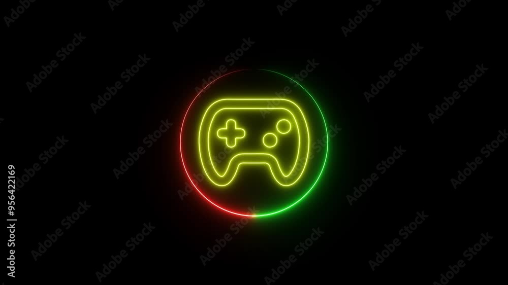 colorful gamepad intro animation colorful gamepad intro animation