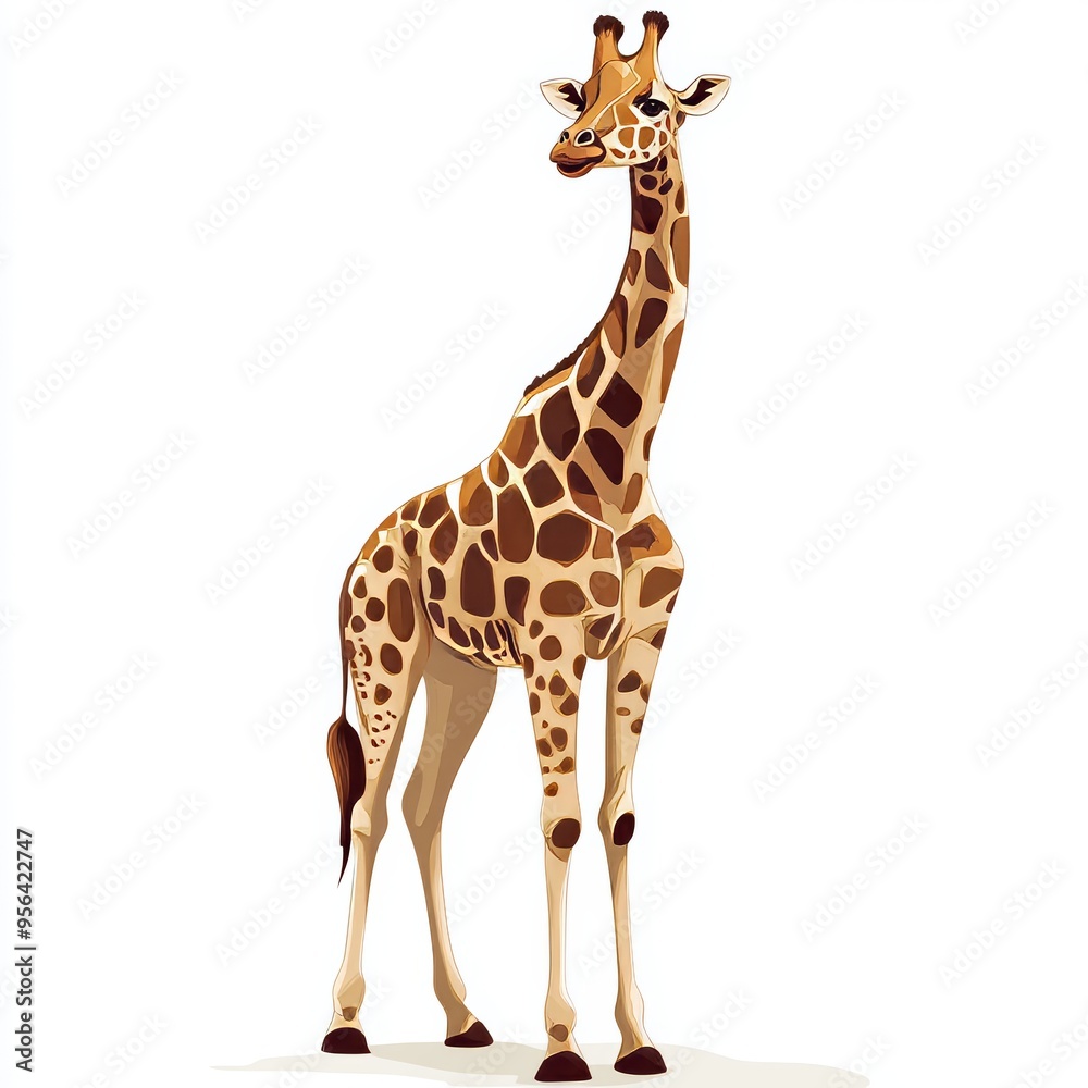 Obraz premium vector graphic of a giraffe