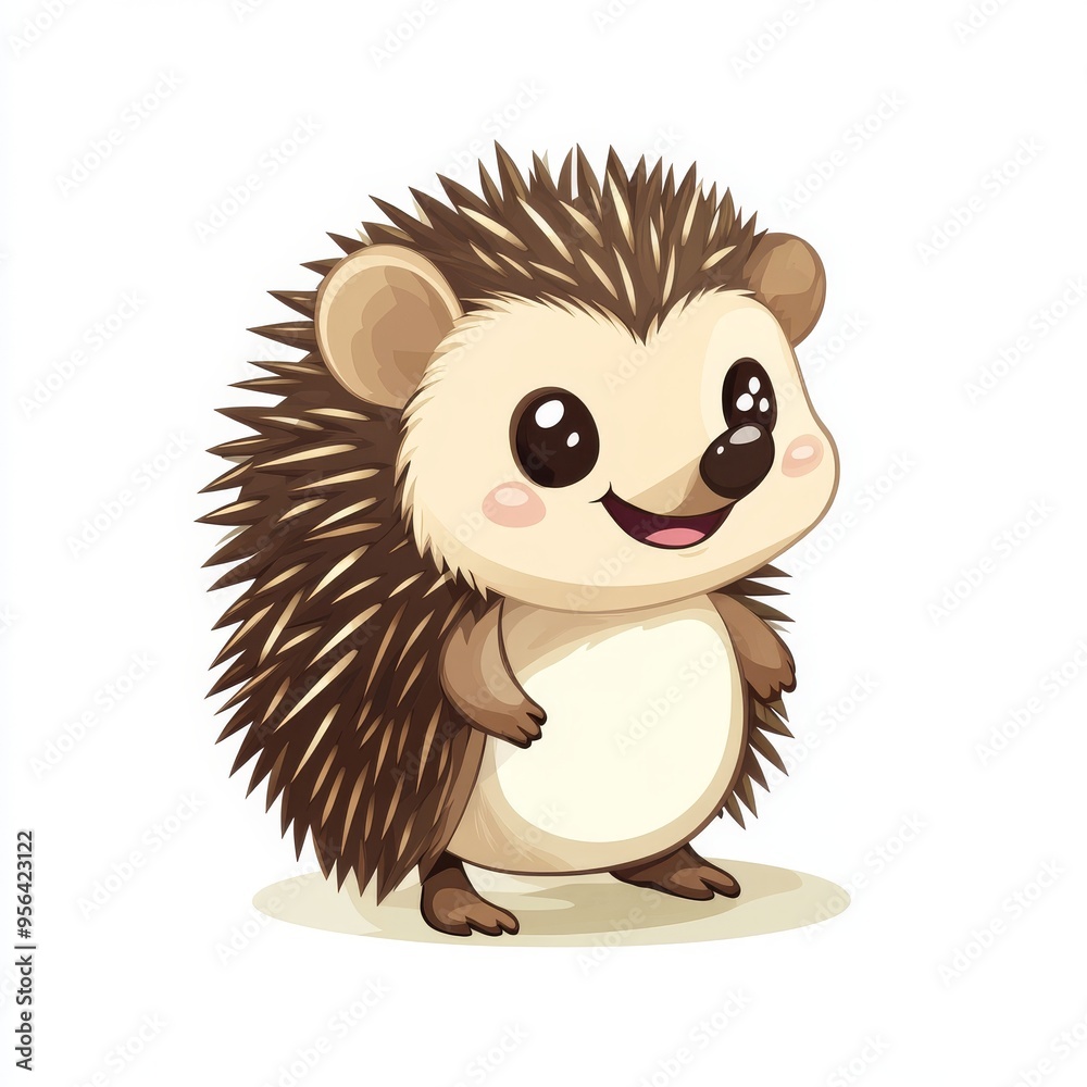 vector graphic of a cute hedgehog vector graphic of a cute hedgehog