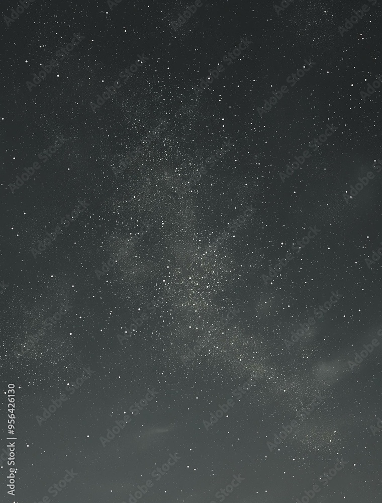 Fototapeta premium Starry Night: Dark Sky with stars, Milky Way