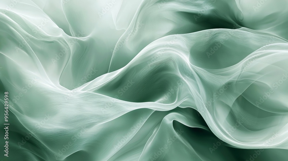 A soft green texture pattern with flowing lines, creating a sense of movement A soft green texture pattern with flowing lines, creating a sense of movement