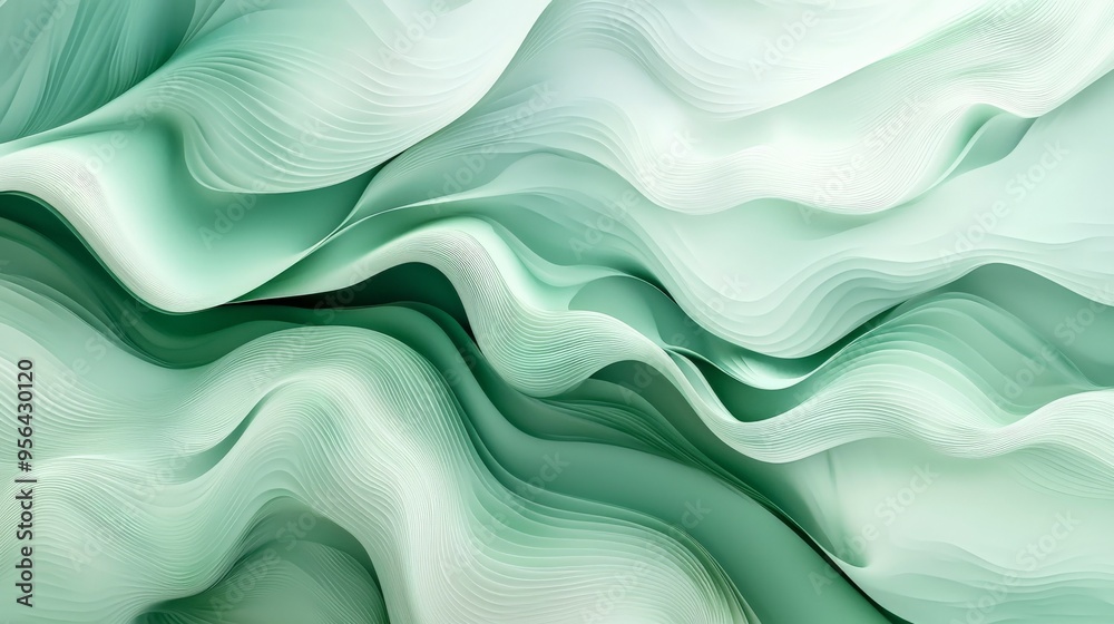 A soft green texture pattern with flowing lines, creating a sense of movement A soft green texture pattern with flowing lines, creating a sense of movement
