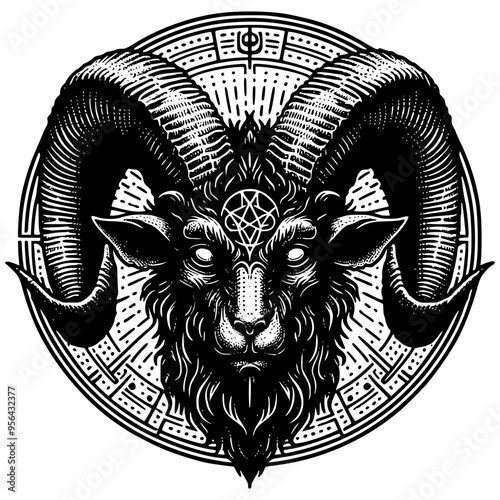 Vintage Baphomet Illustration