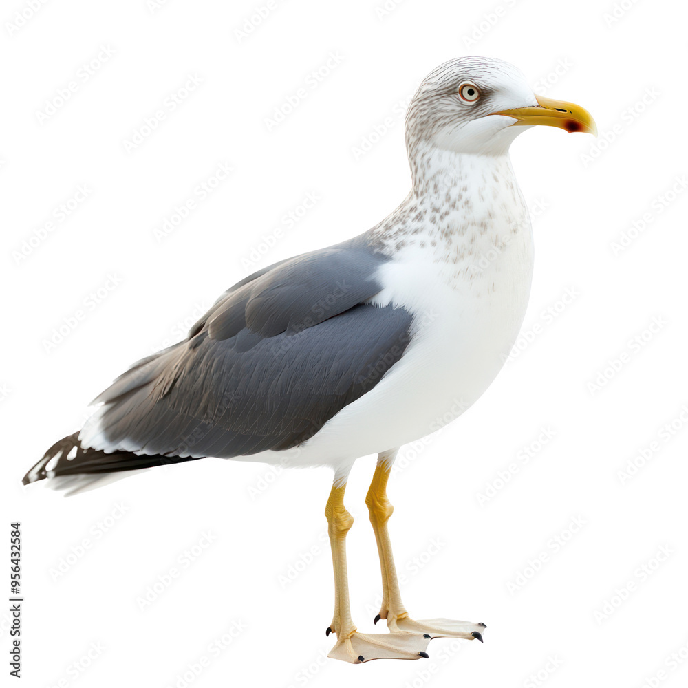  Seagull object isolated on transparent png.