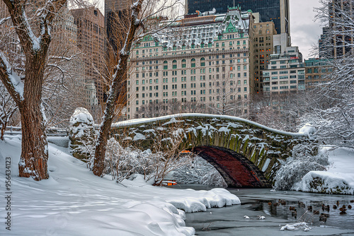 Gapstow Bridge in Central Park