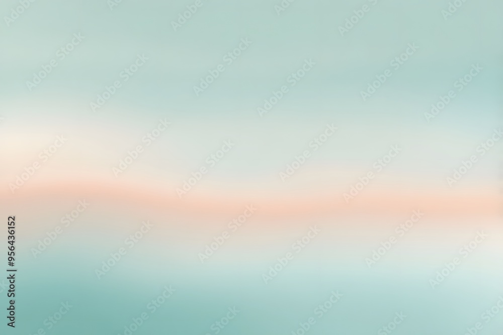 A serene background with soft gradients of paint colors transitioning from pale peach to soft teal, AI Generated A serene background with soft gradients of paint colors transitioning from pale peach to soft teal, AI Generated