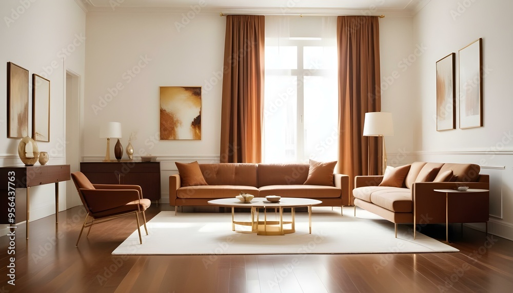 Photo interior modern design room 3d illustration Photo interior modern design room 3d illustration