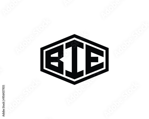 BIE logo design vector template. BIE