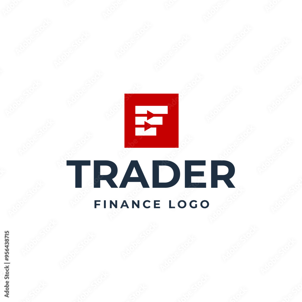 Obraz premium Trading, trade, currency investment logo design.