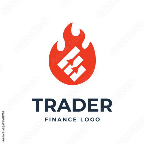 Trading, trade, currency investment logo design.