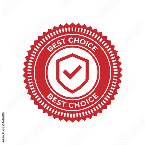 Set of best choice stamp, label, or logo. Vector illustration for web design