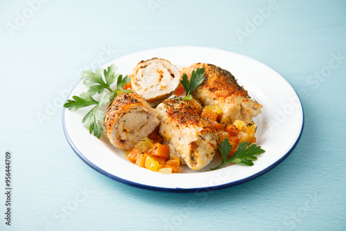 Meat roulade with vegetables