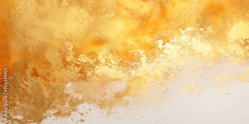 Gold white spray texture color gradient shine bright light and glow rough abstract retro vibe background template grainy noise grungy empty space with copy space