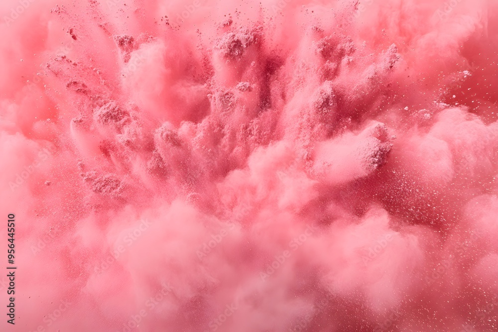 Obraz premium Pink powder explosion background