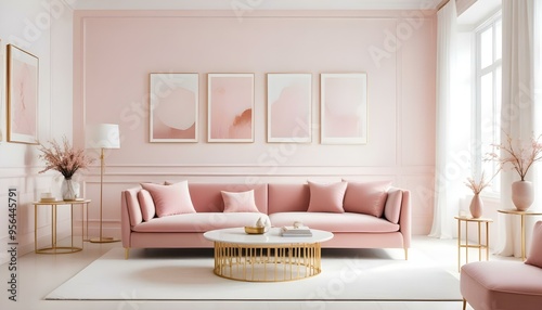 Photo interior modern design room 3d illustration