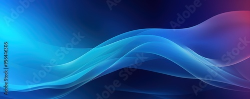 Gradient Blue background with hologram effect