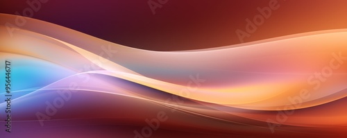 Gradient Brown background with hologram effect