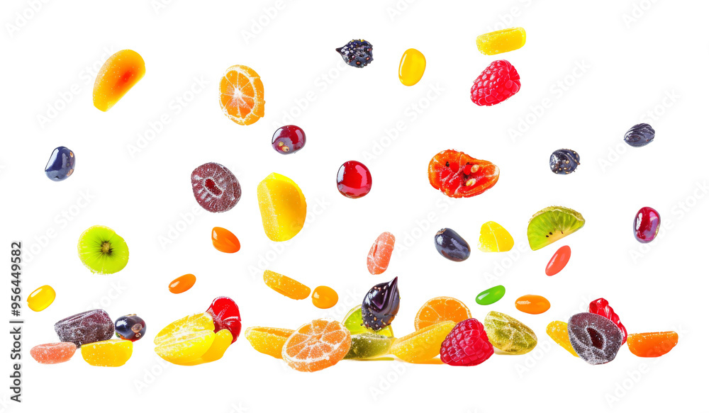 falling candied fruit, PNG falling candied fruit, PNG