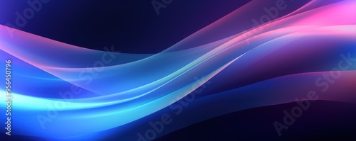 Gradient Navy Blue background with hologram effect