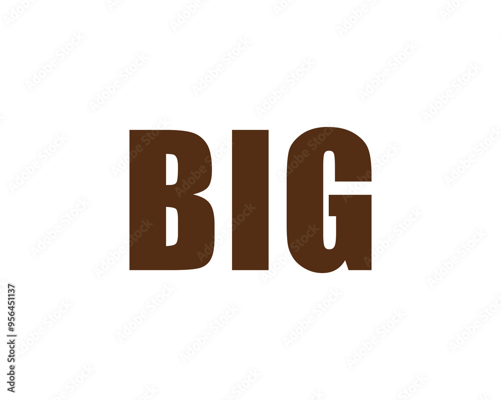 BIG logo design vector template. BIG BIG logo design vector template. BIG