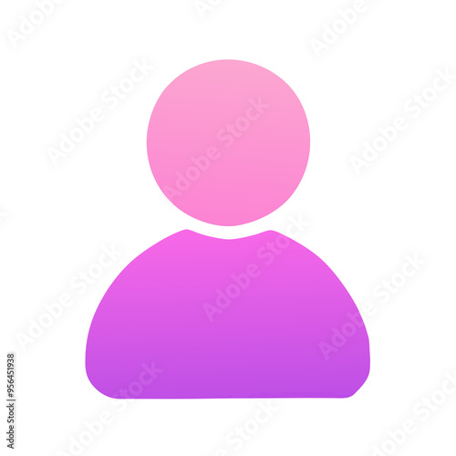 Social network icon on white background, user avatar User profile login icon in flat style. User member icon. user interface illustration for web design