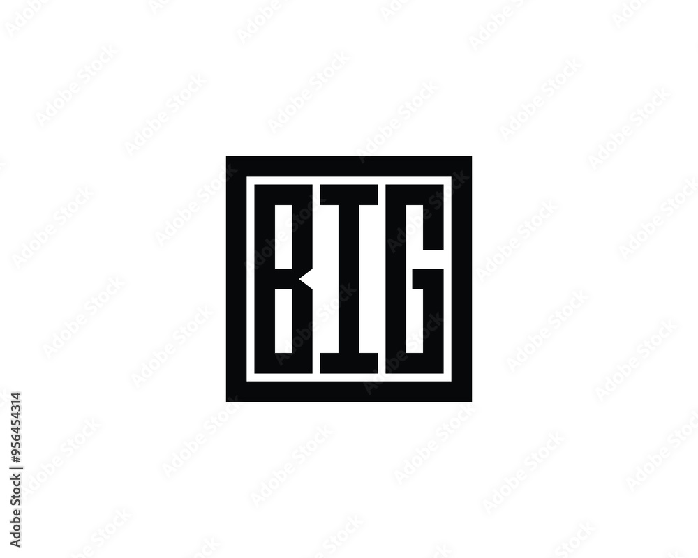 BIG logo design vector template. BIG BIG logo design vector template. BIG