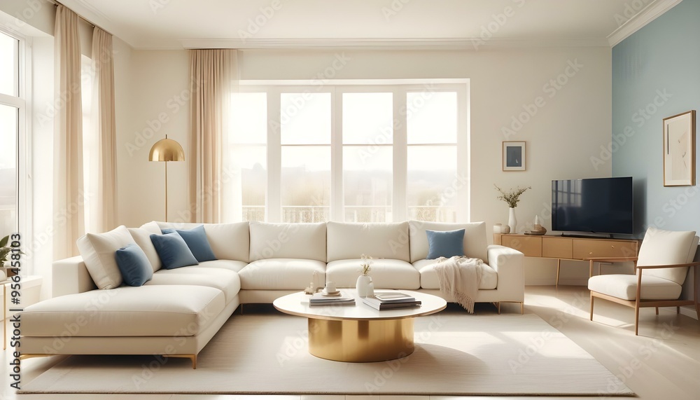 Photo interior modern design room 3d illustration Photo interior modern design room 3d illustration