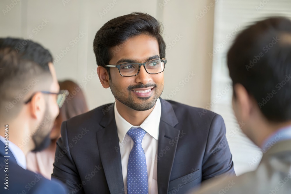 Indian Man in Glasses at Business Networking Meeting
Indian Man in Glasses at Business Networking Meeting