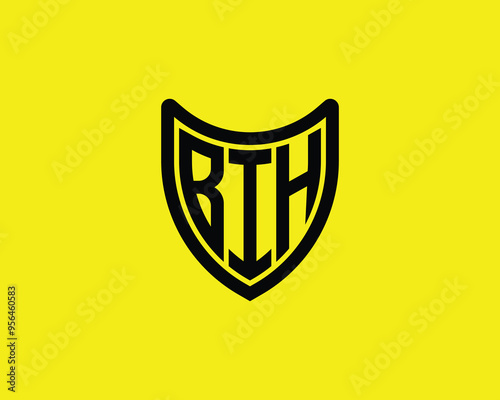 BIH logo design vector template. BIH photo