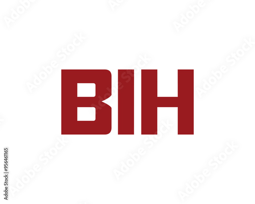 BIH logo design vector template. BIH photo