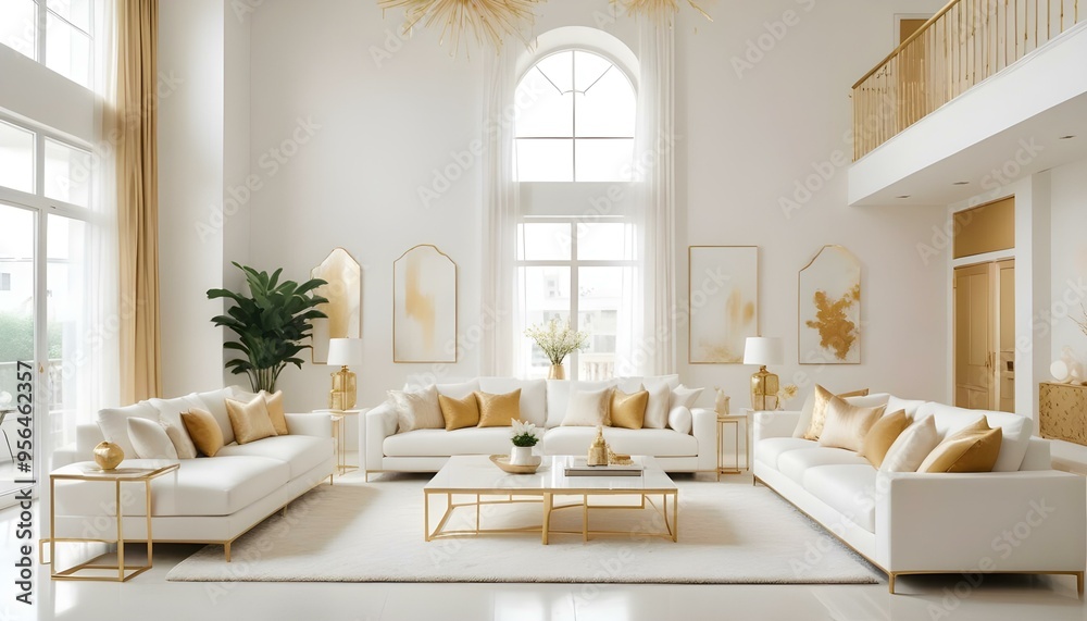 Photo interior modern design room 3d illustration Photo interior modern design room 3d illustration