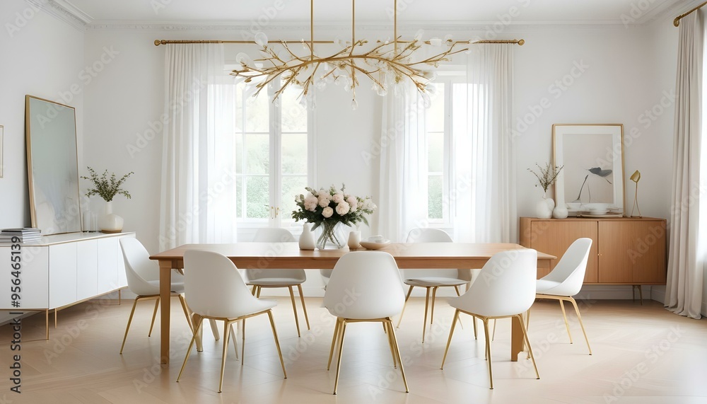 Fototapeta premium Photo interior modern design room 3d illustration