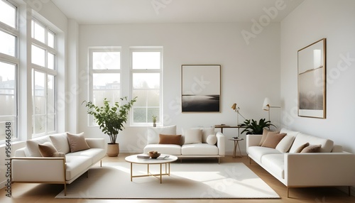 Photo interior modern design room 3d illustration