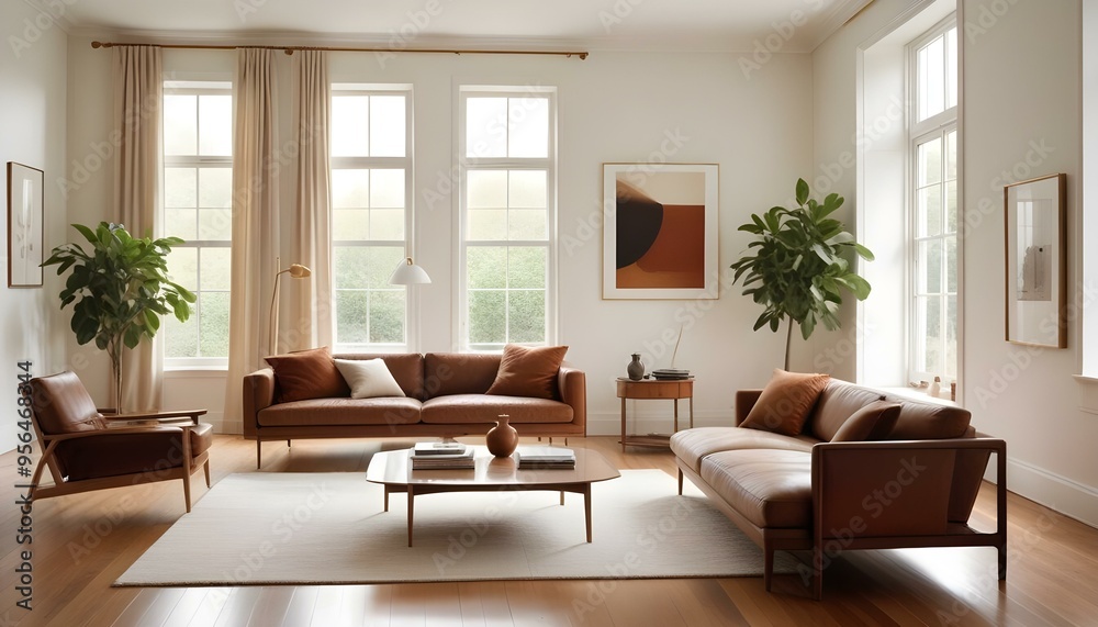 Photo interior modern design room 3d illustration Photo interior modern design room 3d illustration