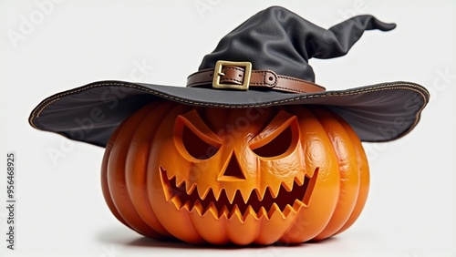 halloween pumpkin with hat