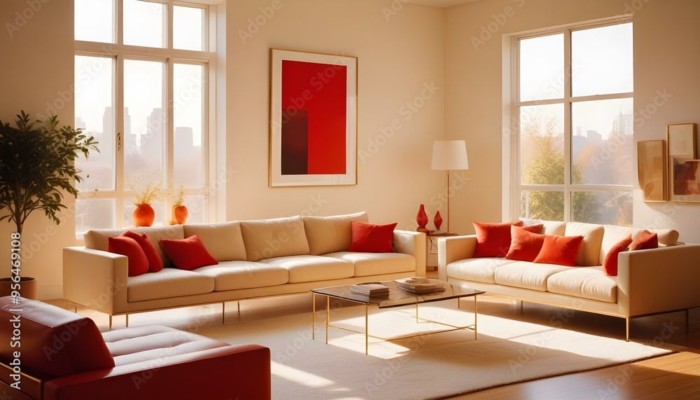 Photo interior modern design room 3d illustration Photo interior modern design room 3d illustration