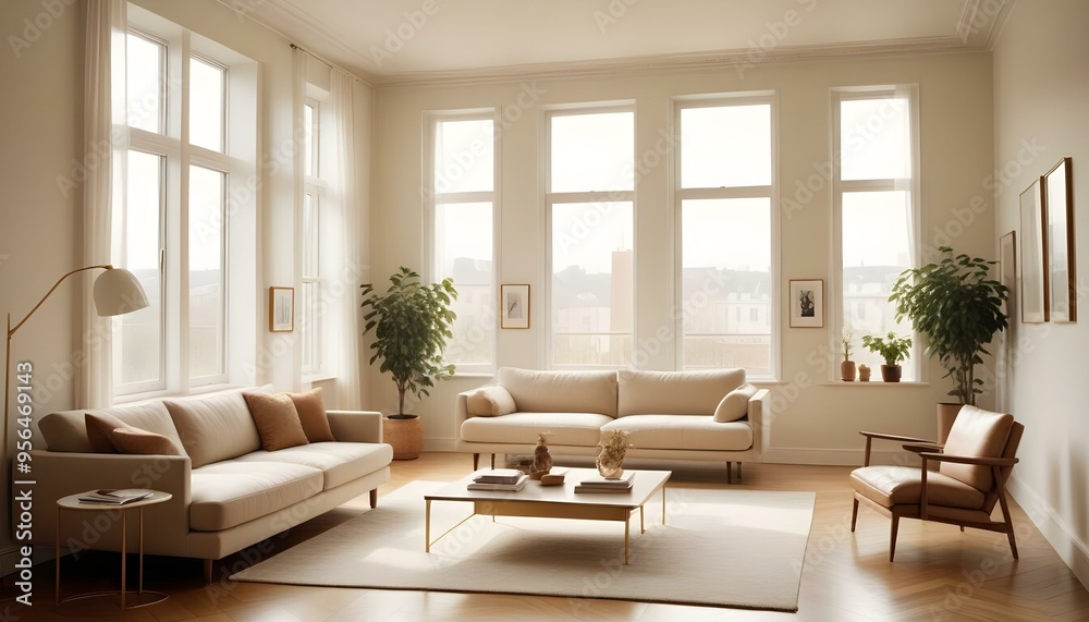 Photo interior modern design room 3d illustration Photo interior modern design room 3d illustration