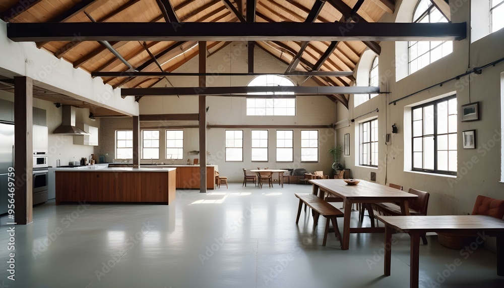 Naklejka premium Photo interior modern design room 3d illustration