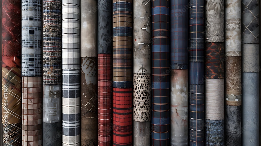 Realistic fabric texture set, various materials, Realistic fabric texture set, various materials,