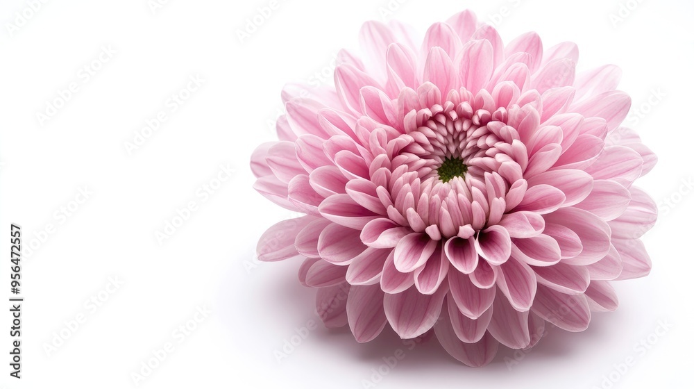 A delicate pink flower with soft petals, isolated on a white background. The flower is in full bloom, with its center visible. A delicate pink flower with soft petals, isolated on a white background. The flower is in full bloom, with its center visible.