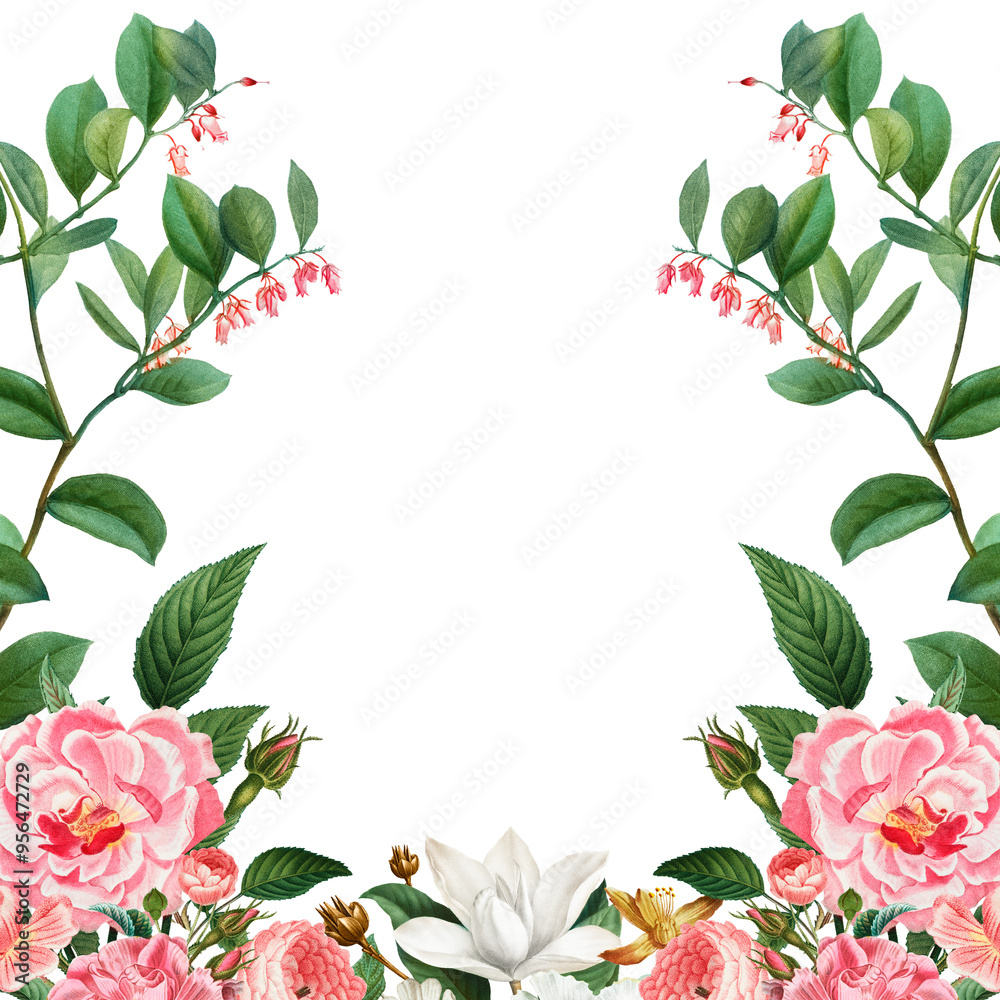 Fototapeta premium Botanical frame design