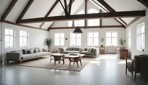 Photo interior modern design room 3d illustration