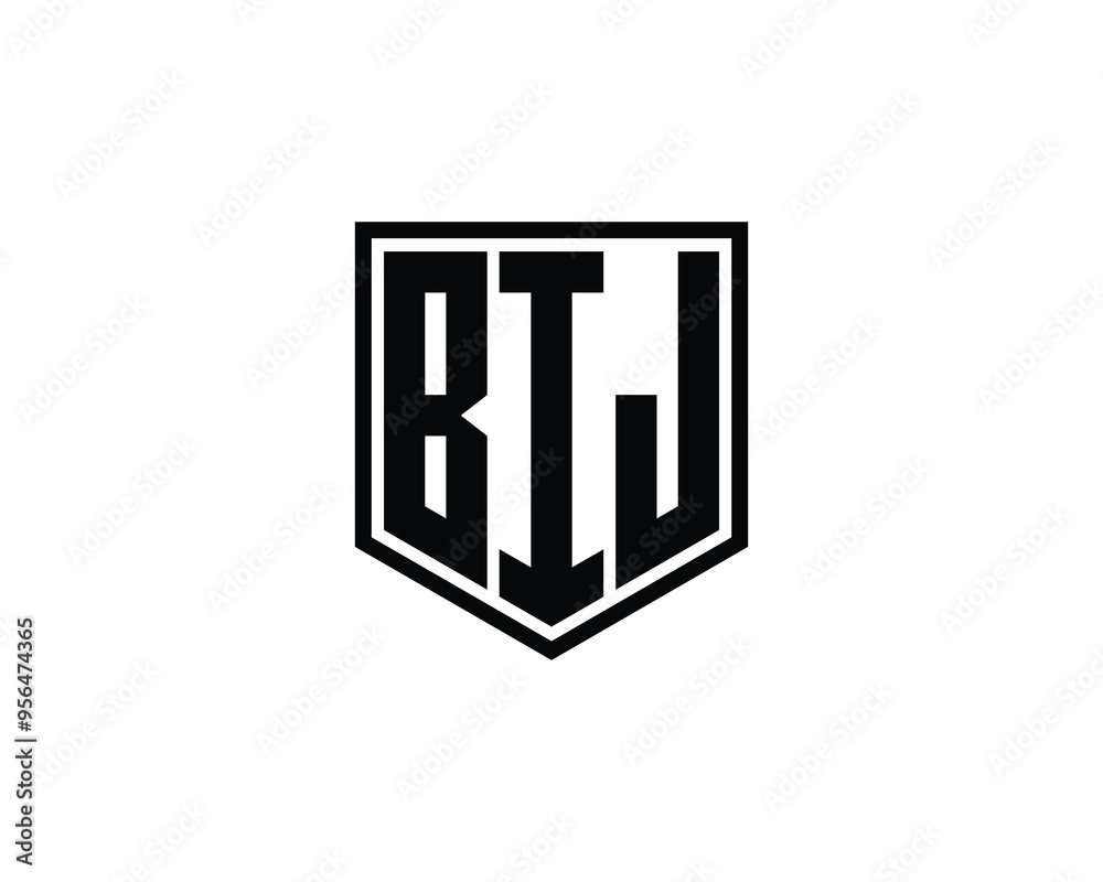 BIJ logo design vector template. BIJ BIJ logo design vector template. BIJ
