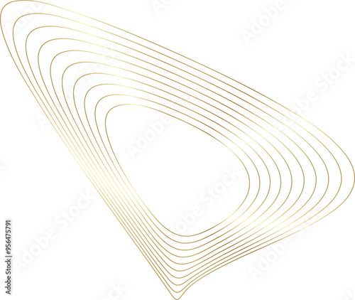 Wallpaper Mural Gold liquid geometric shapes. Graphic elements Torontodigital.ca