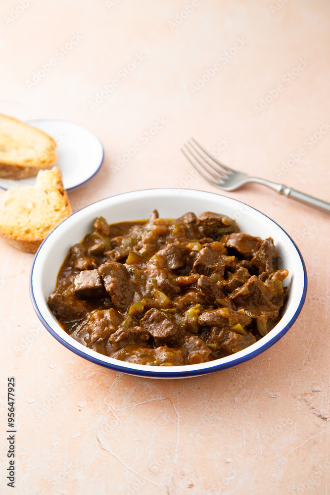 Beef ragout with pickled cucumber Beef ragout with pickled cucumber
